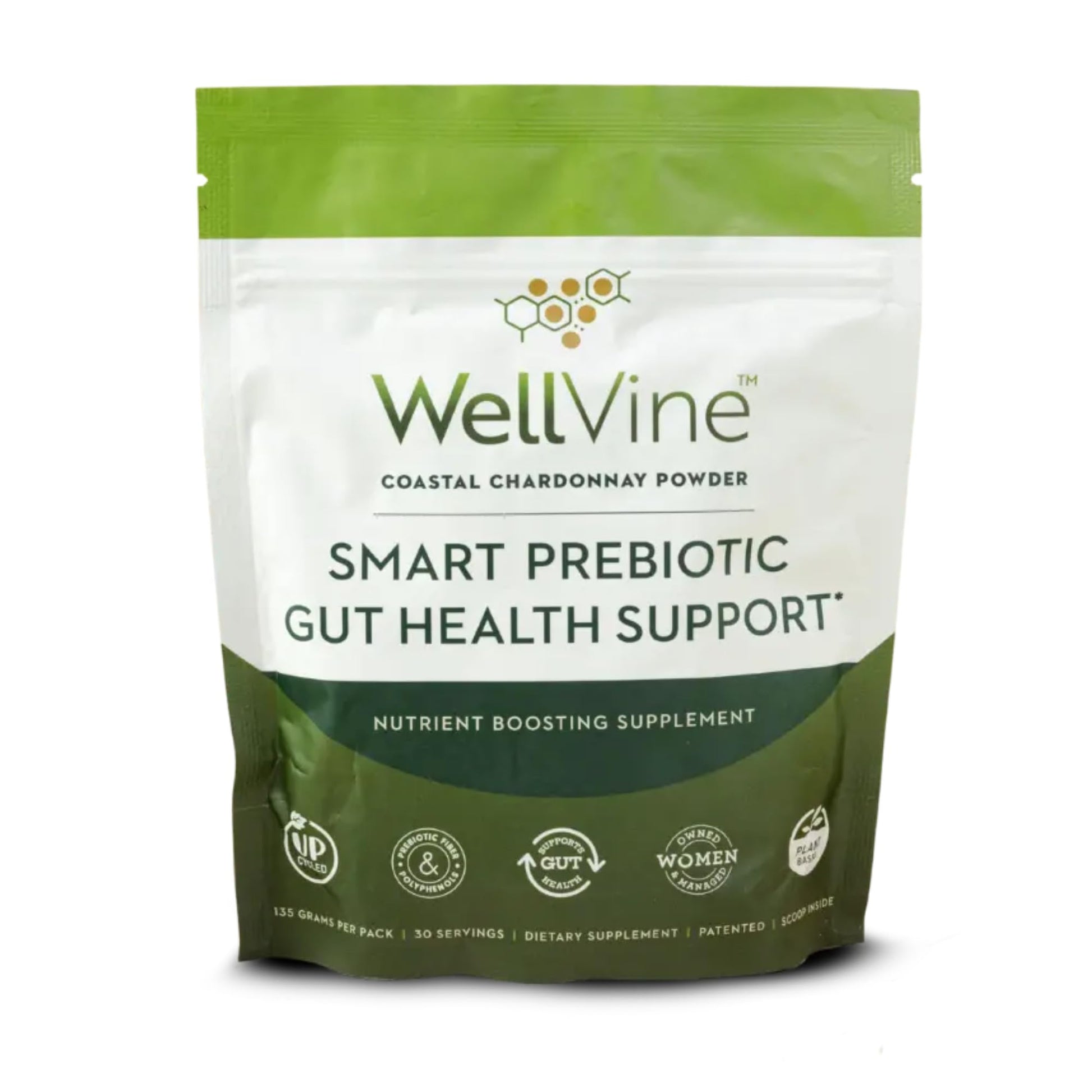 WellVine Premium Smart Prebiotic Gut Health Supplement Powder, 4.75 oz