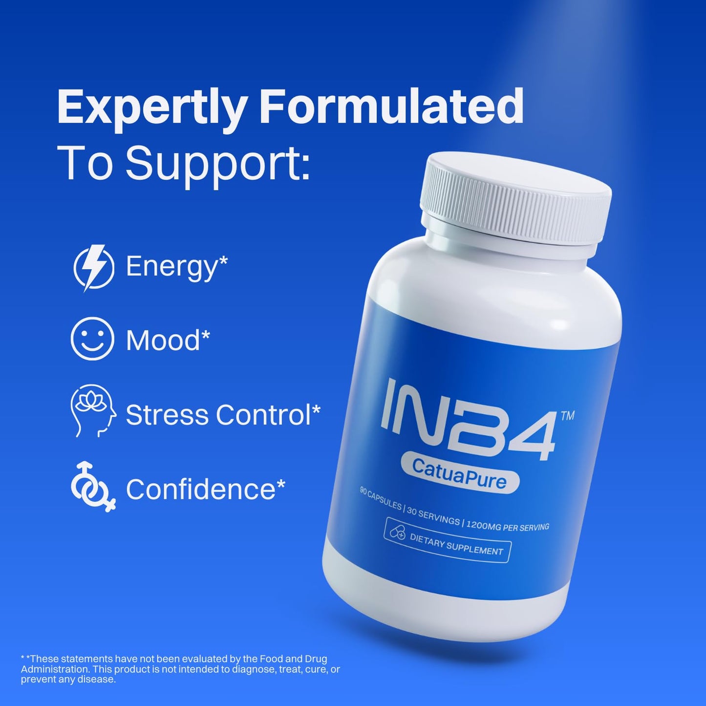 INB4 Catuaba Bark Extract (CatuaPure) 1200mg Capsule 1 Count