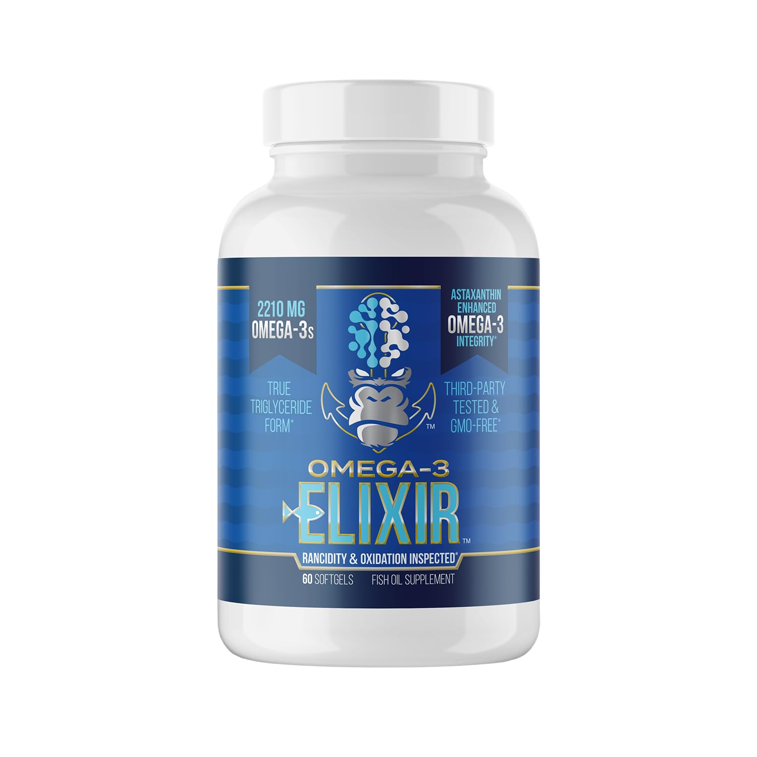 Gorilla Mind Omega-3 Elixir Capsule, 60 Capsules