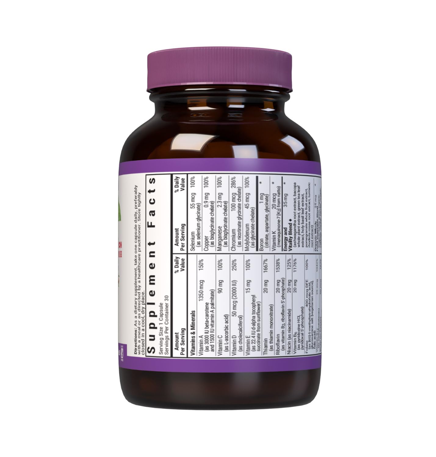 BlueBonnet Maxi One Whole Food Multiple Capsule, 30 Count