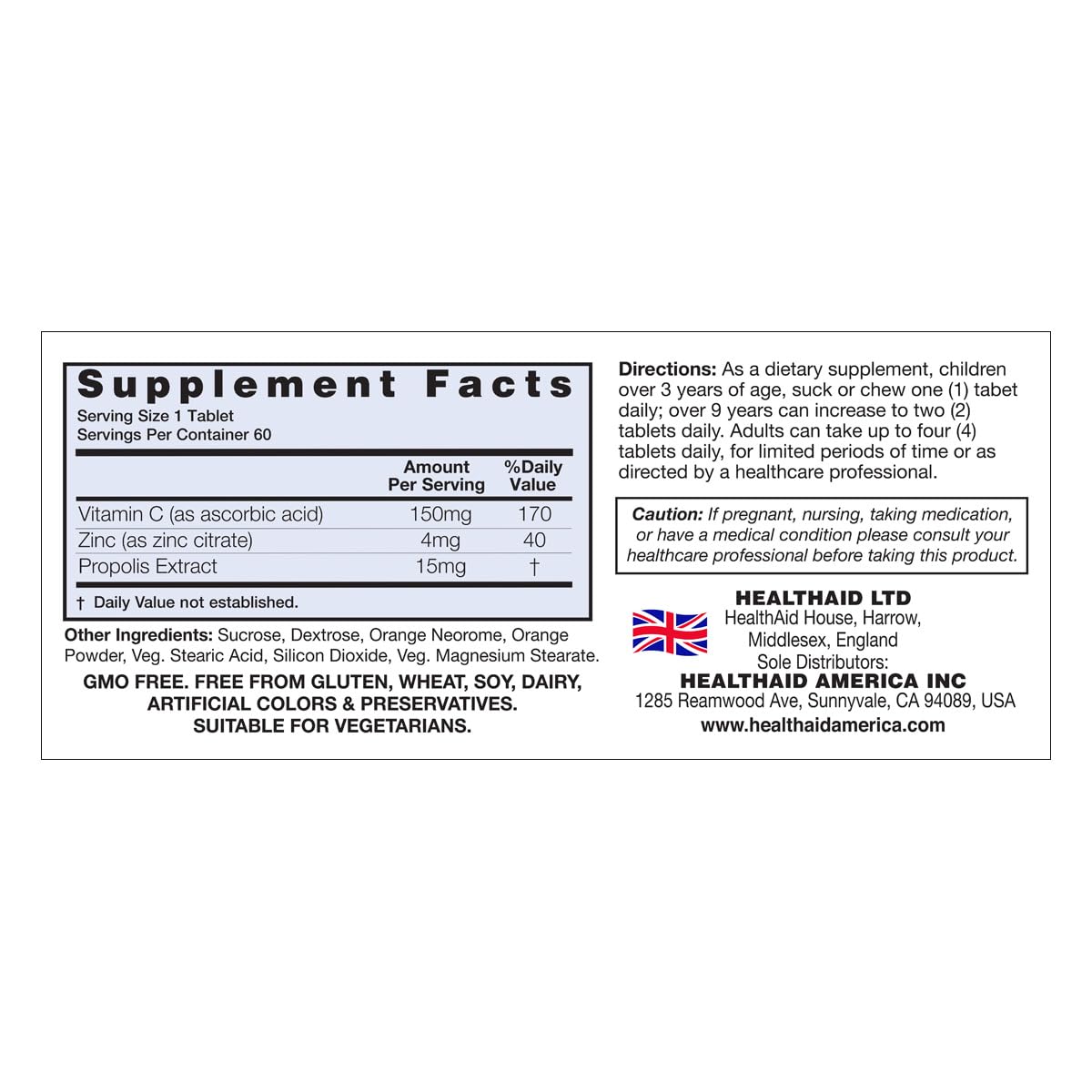 HealthAid Zincovit-C Tablet, 60 Tablets