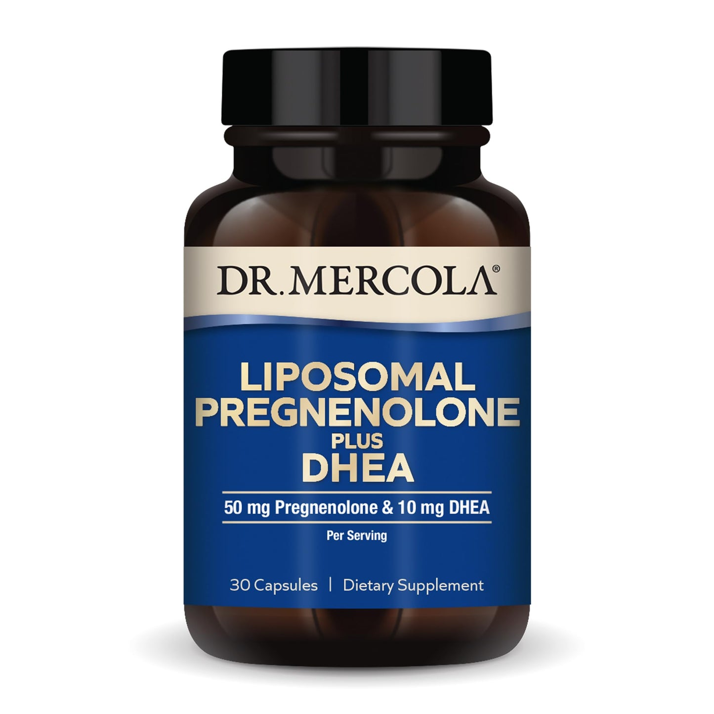 Dr. Mercola Liposomal Pregnenolone Plus DHEA Capsules, 30 Count