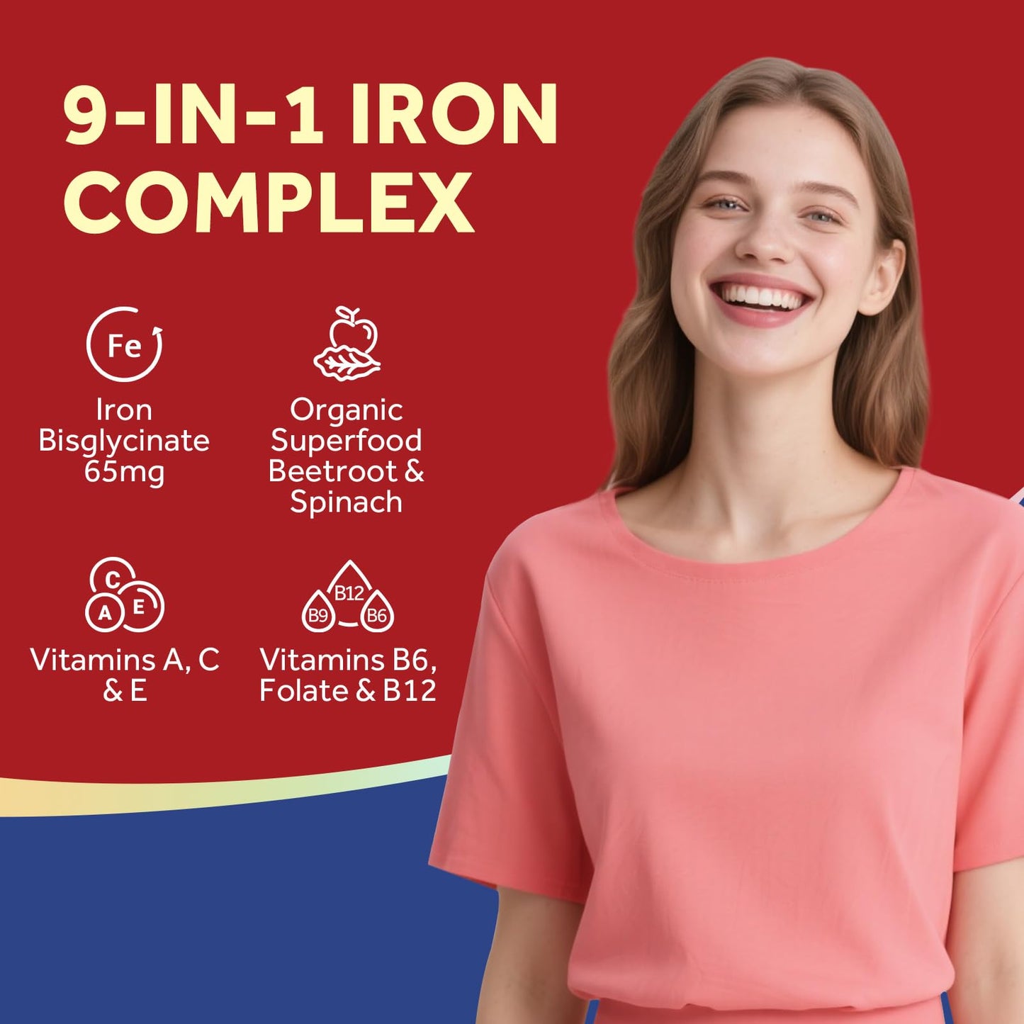 Doctor's Recipes Iron Supplement for Women 30 Capsules