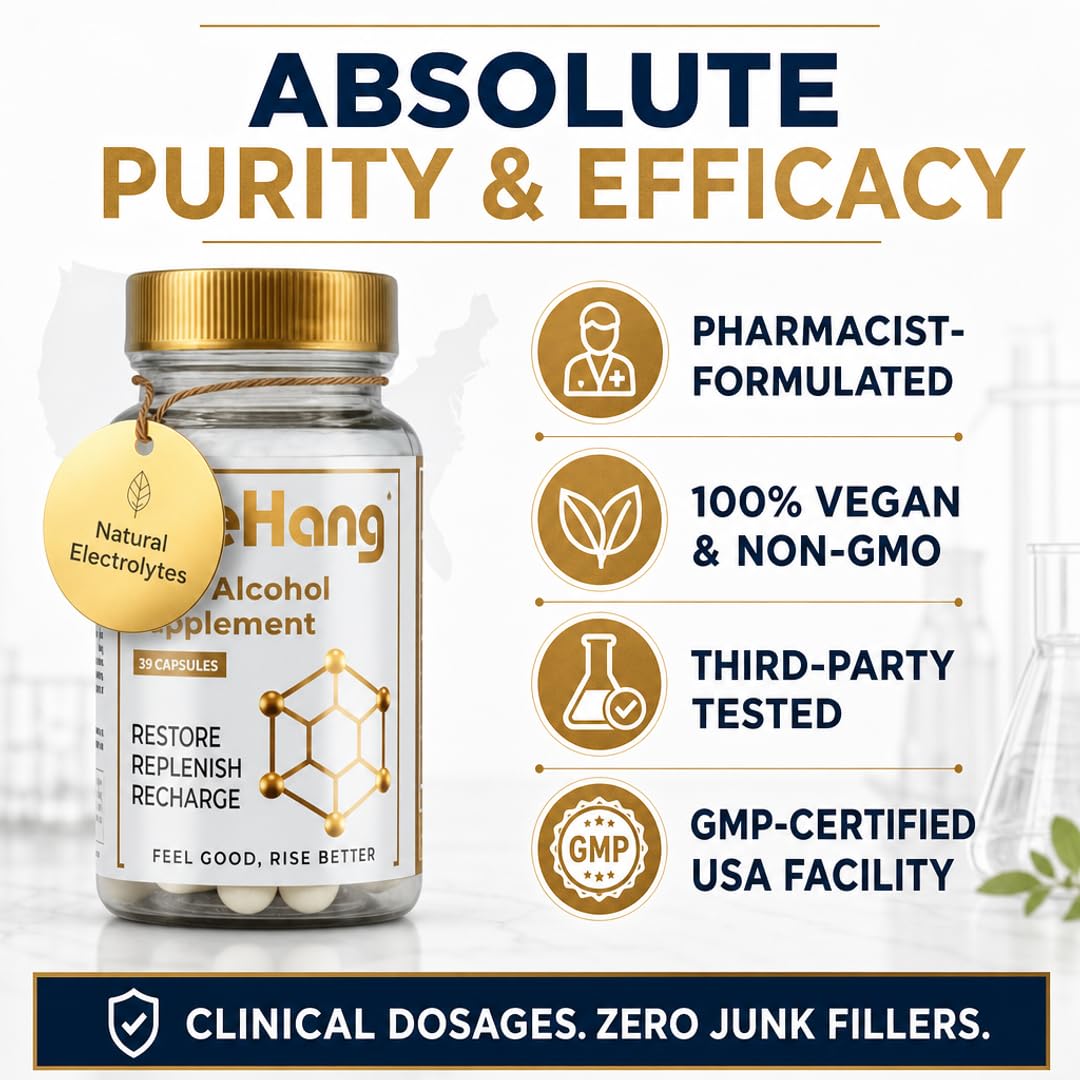 ByeHang Post-Drinking DHM 1200mg Supplement Liver Support Capsule, 39 Count
