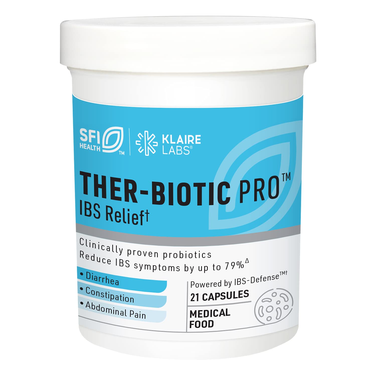 SFI Health Ther-Biotic Pro IBS Relief for Women & Men 21 Capsules