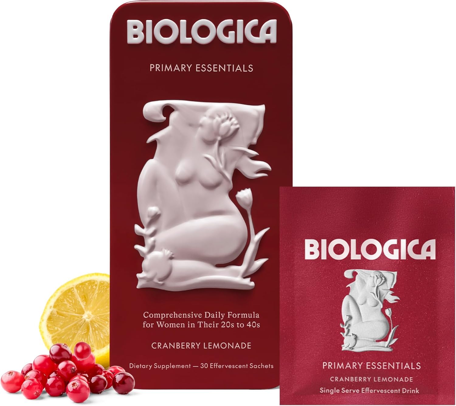 Biologica Primary Women's Multivitamin Powder Cranberry Lemonade 30