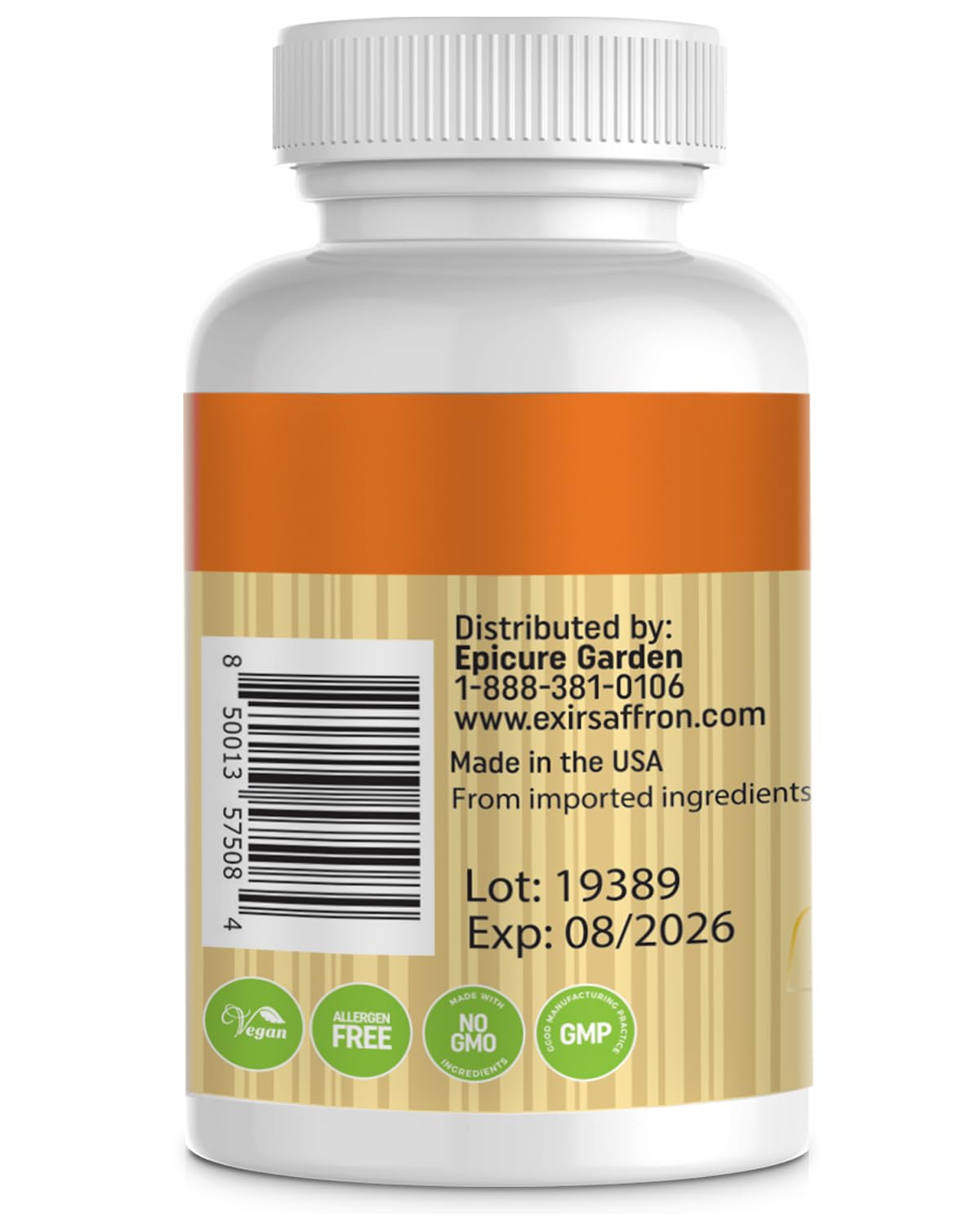 EXIR Saffron Dietary Supplement 180 Tablets