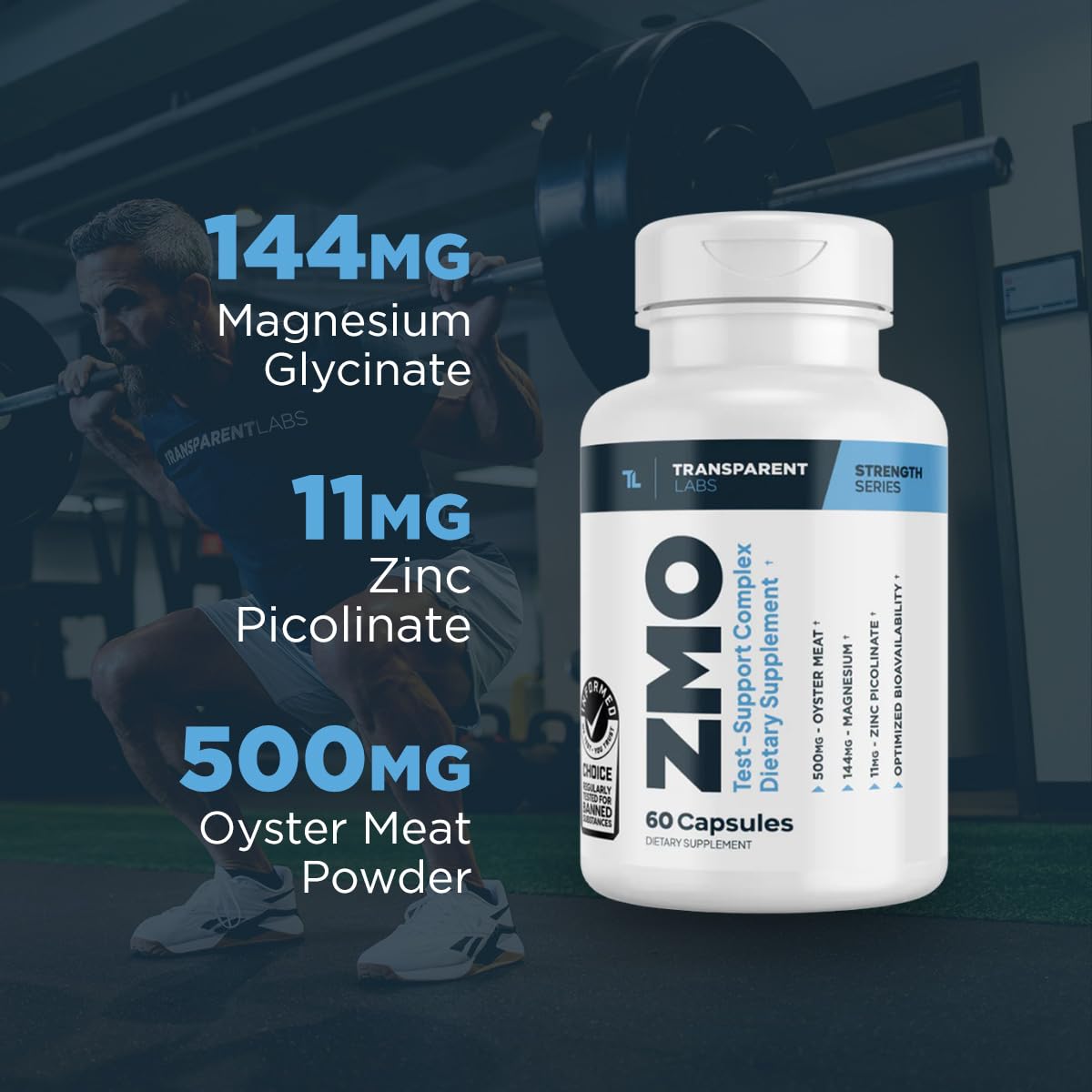 Transparent Labs ZMO Muscle Builder Capsule, 60 Count