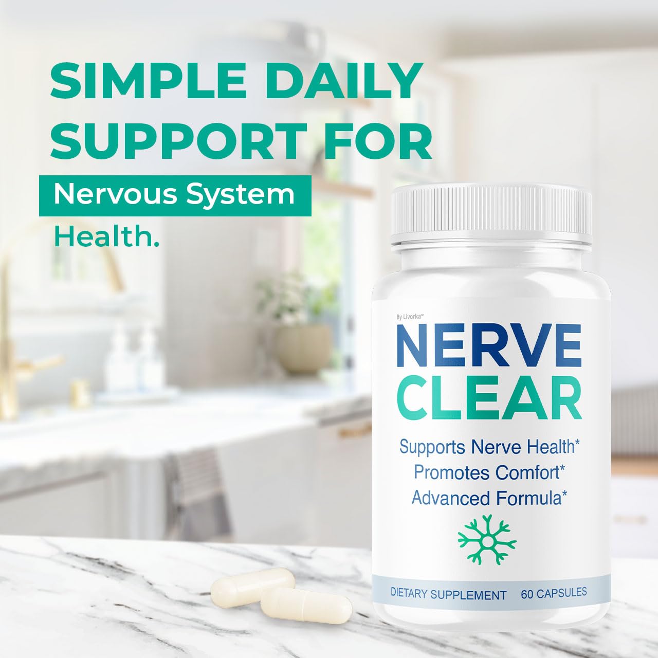 LIVORKA Nerve Clear Capsules, 120 Capsules