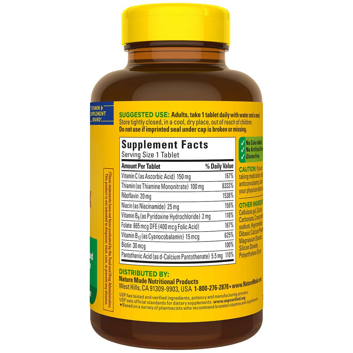 Nature Made Super B-Complex Tablets 460
