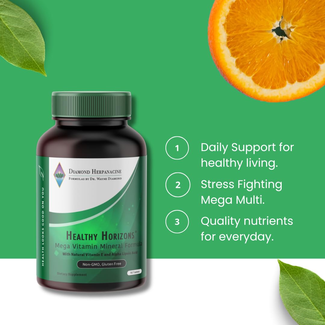 Herpanacine Diamond Healthy Horizons Multivitamin Tablet 90 Count