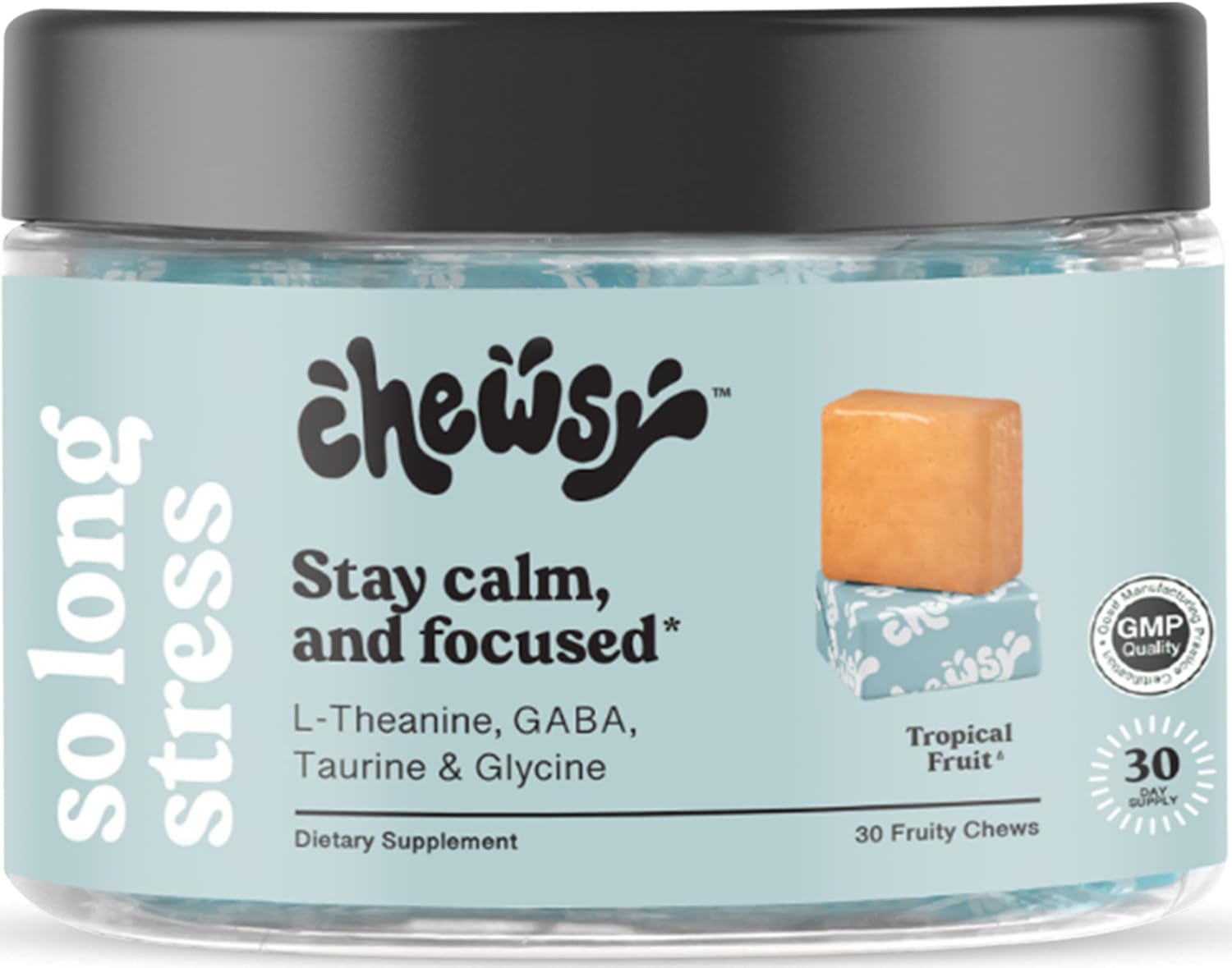CHEWSY So Long Stress Calm Fruity Chews Chewable 30 Count