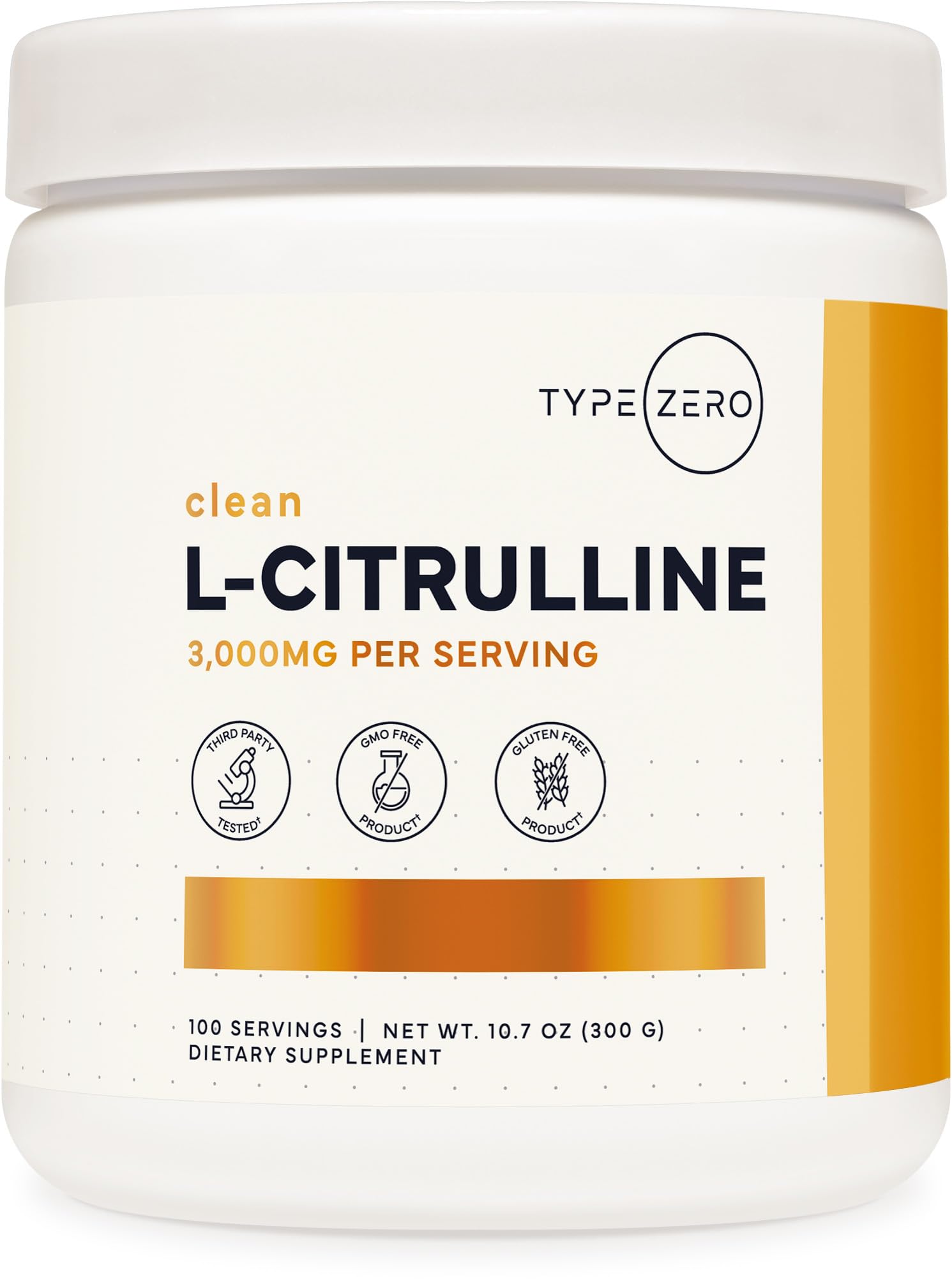 Type Zero L-Citrulline Base Powder 10.6 Ounce