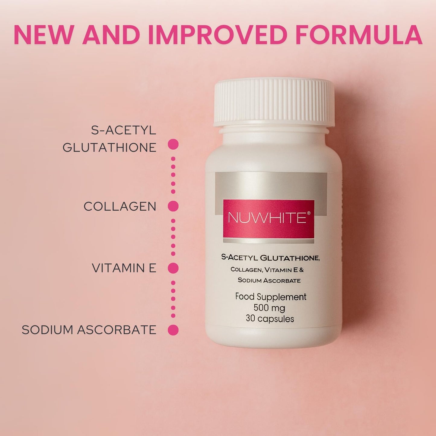 Nuwhite S-Acetyl Glutathione Capsule 90