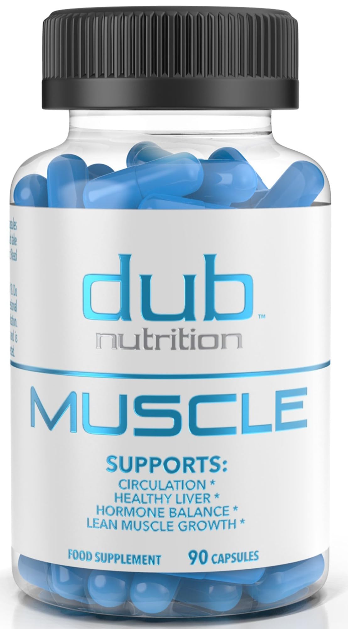 Dub Nutrition Muscle Supplement with Milk Thistle, Beta-Alanine, Acai, B6 & C Capsules, 90 Count
