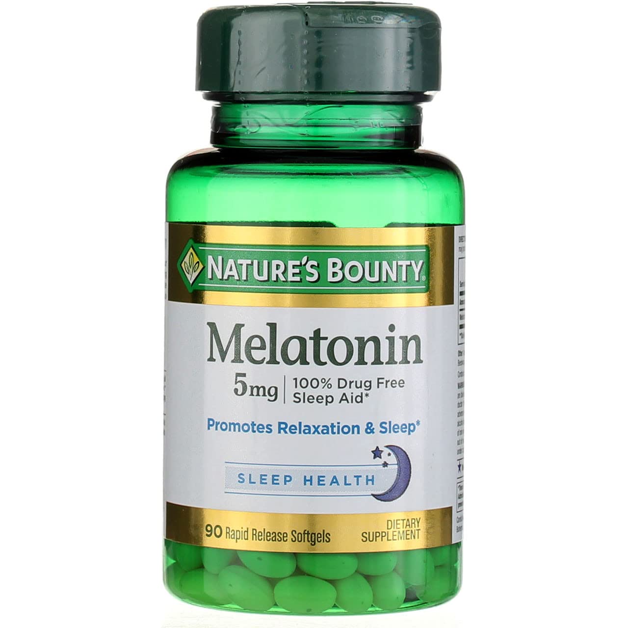 Nature's Bounty Melatonin 5mg Softgels, 60 Softgels