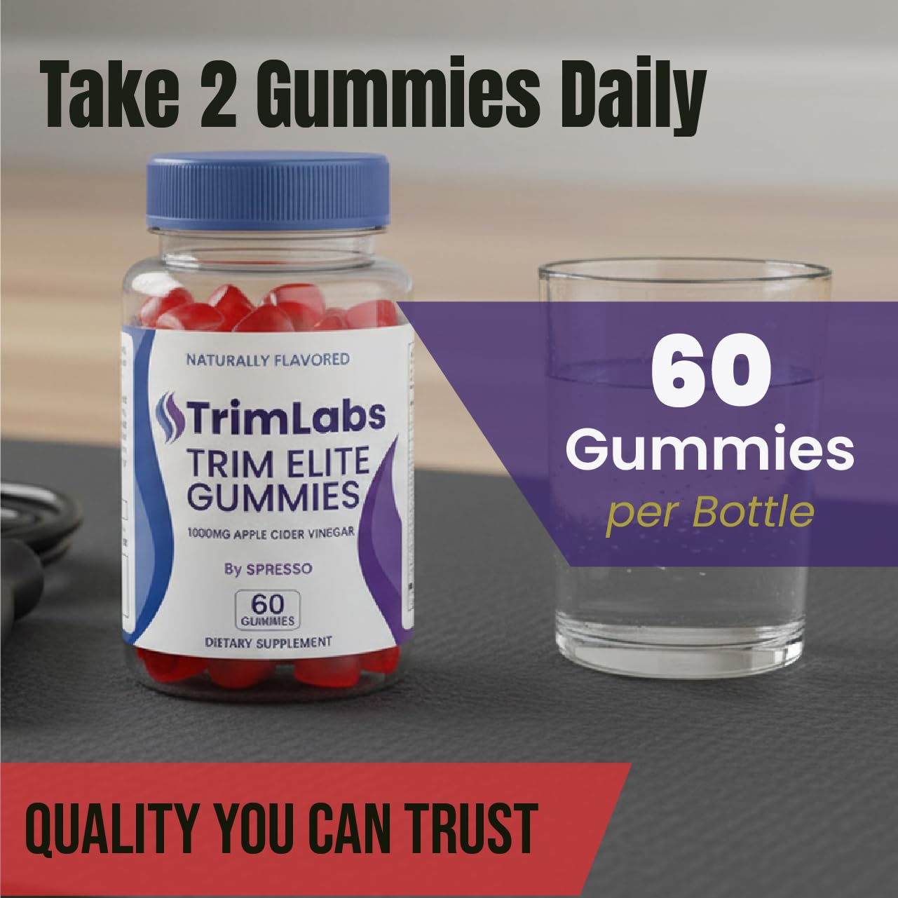 SPRESSO Trim Elite Gummies, 180 Count