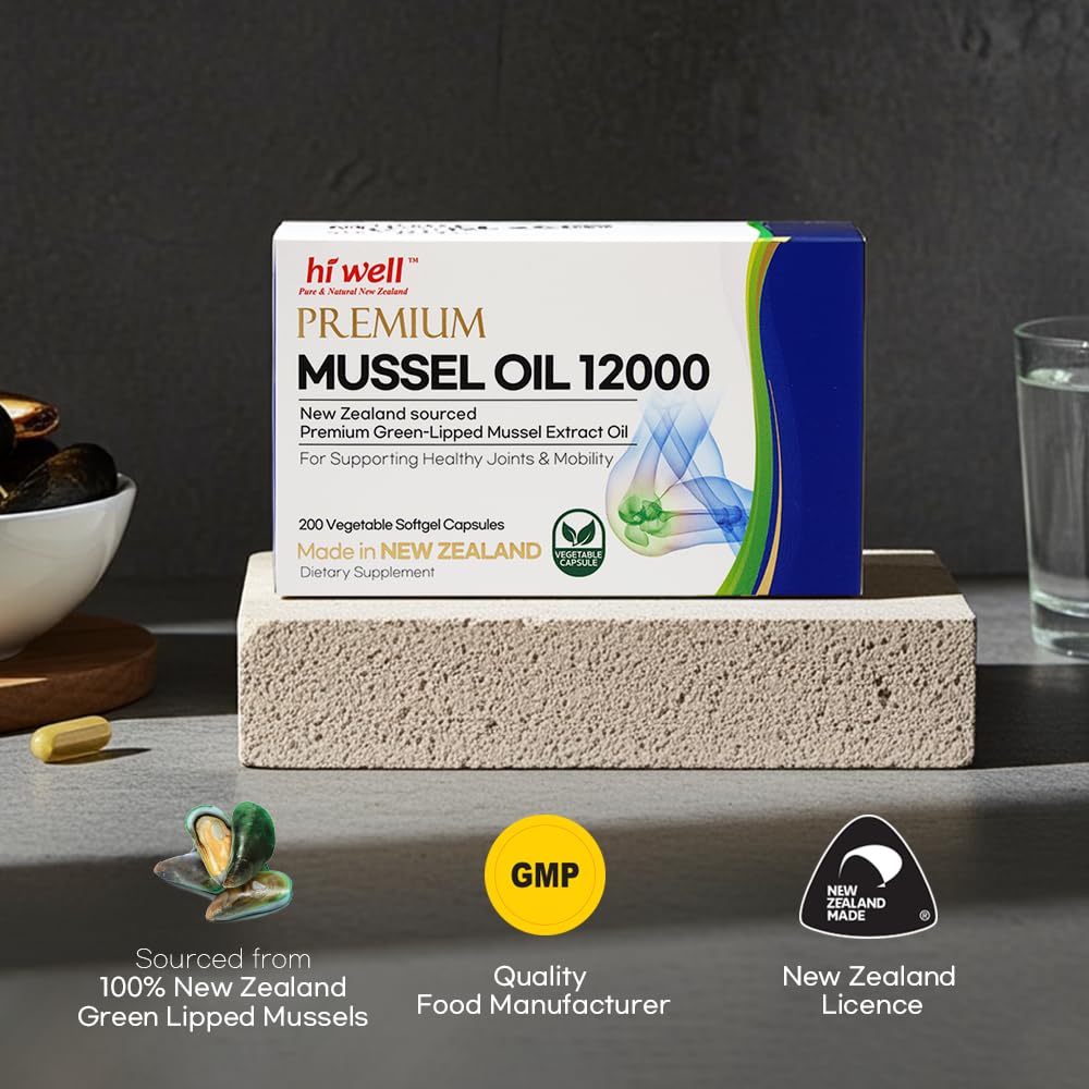 HI WELL PURE & NATURAL NEW ZEALAND Hi Well Premium New Zealand Green-Lipped Mussel Oil Softgel 200