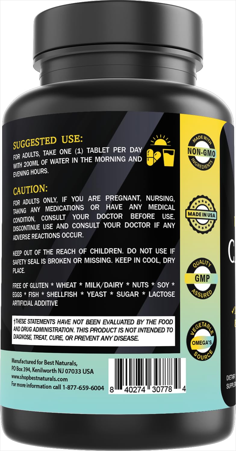 Best Naturals Calcium with D3, K2 & Magnesium 90 Tablets