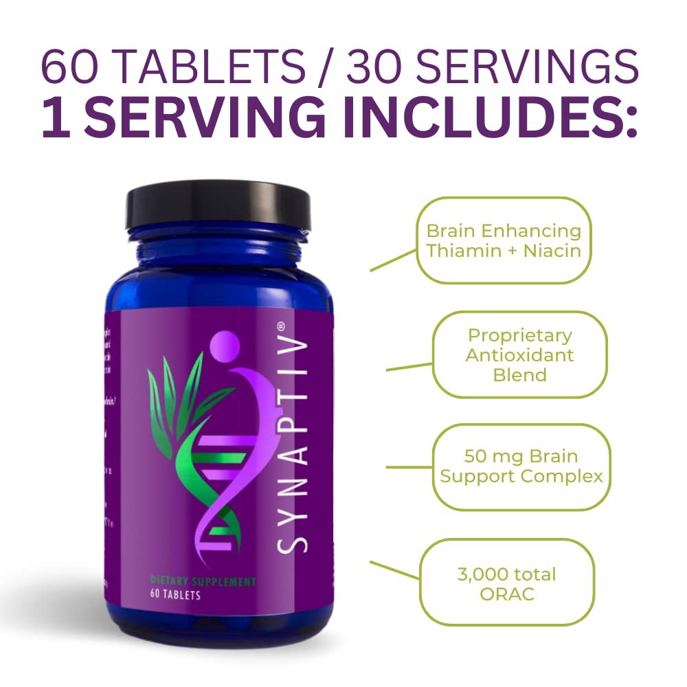 Youngevity Synaptiv Brain Support Tablet, 120 Count