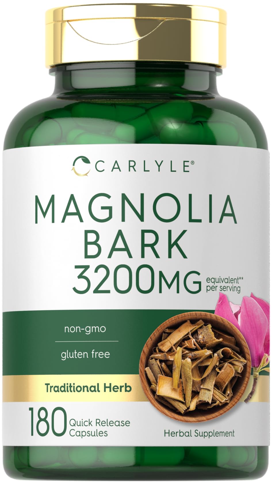 Carlyle Magnolia Bark Capsules, 180 Count