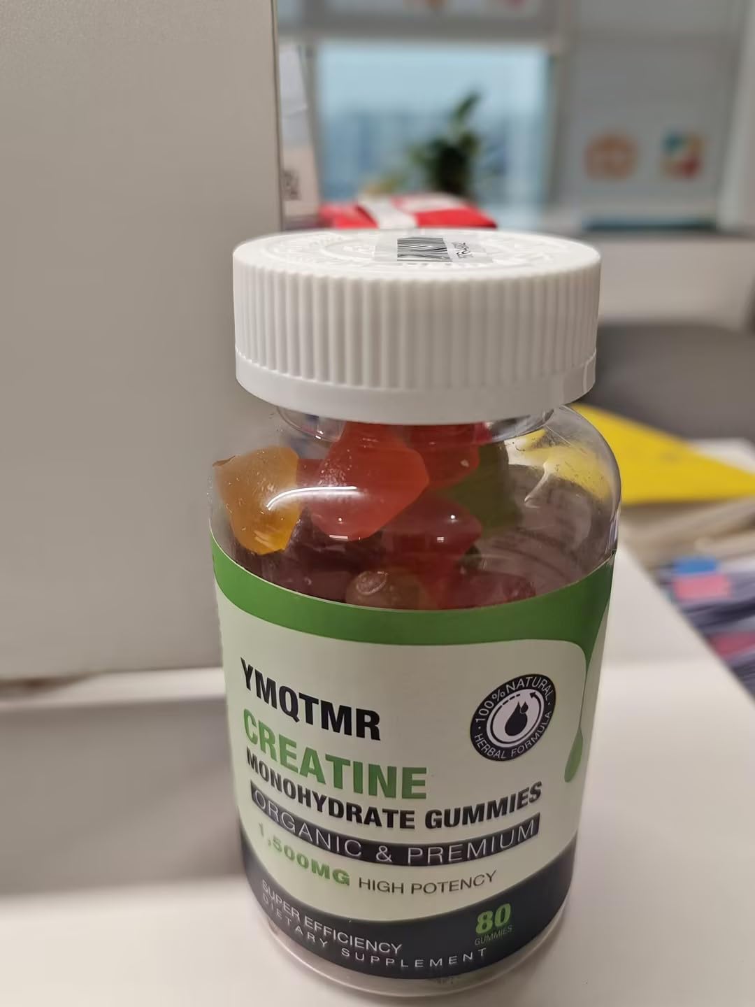 YMQTMR Creatine Monohydrate Gummies 80 Count