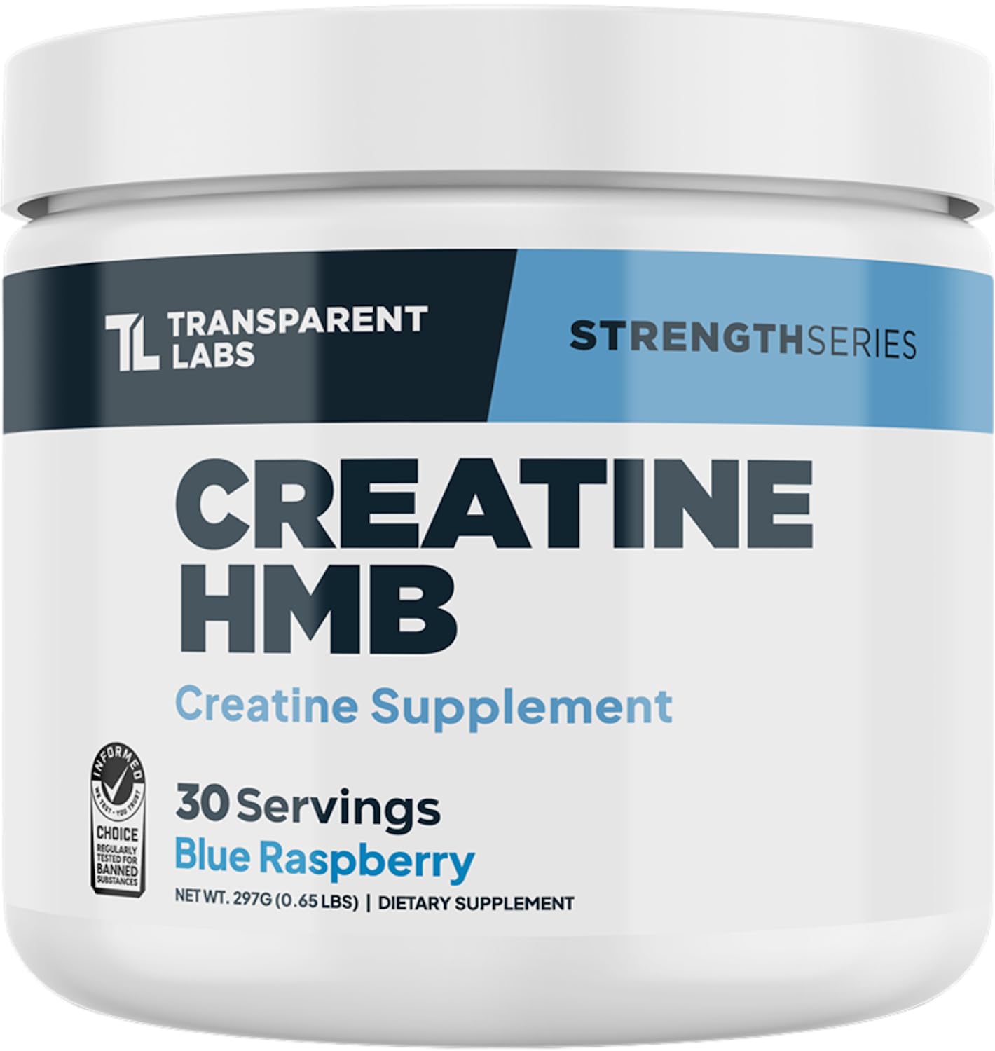 Transparent Labs Creatine HMB - Creatine Monohydrate Powder with HMB, 10.4 oz