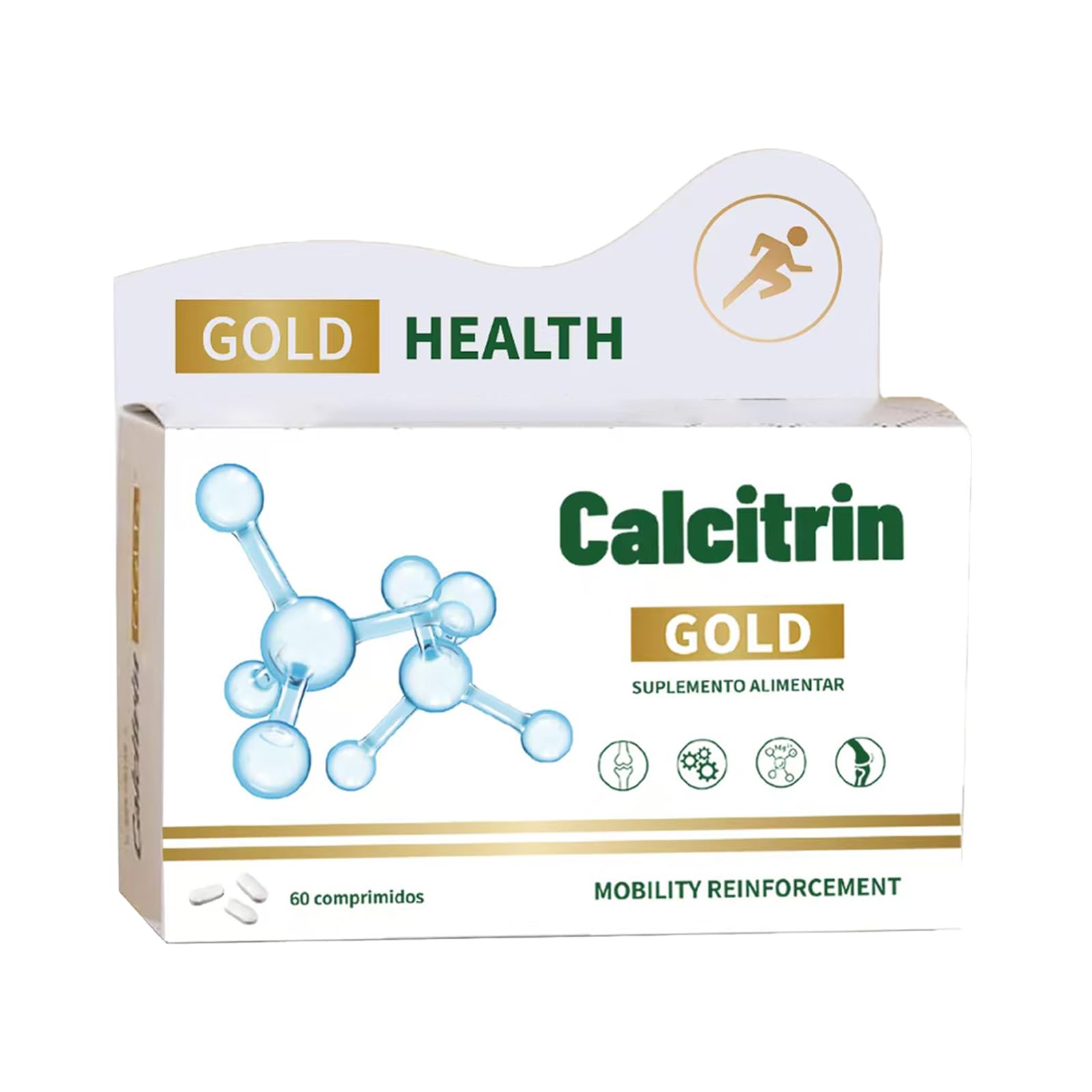 Nichalous Calcitrin Gold Dietary Supplement Mobility Reinforcement 60 Tablets