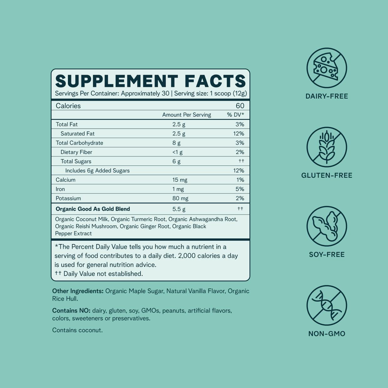 Ora Organic Golden Milk Powder Powder, 12.89 oz