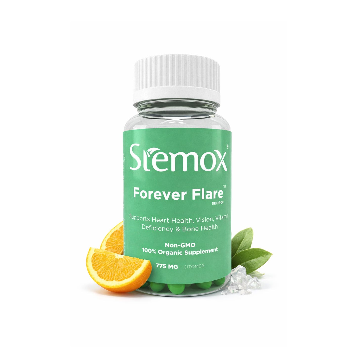 Stemox Forever Flare Vitamin C & Magnesium Supplement for Immunity, Energy & Muscle Support Capsules 60 Count