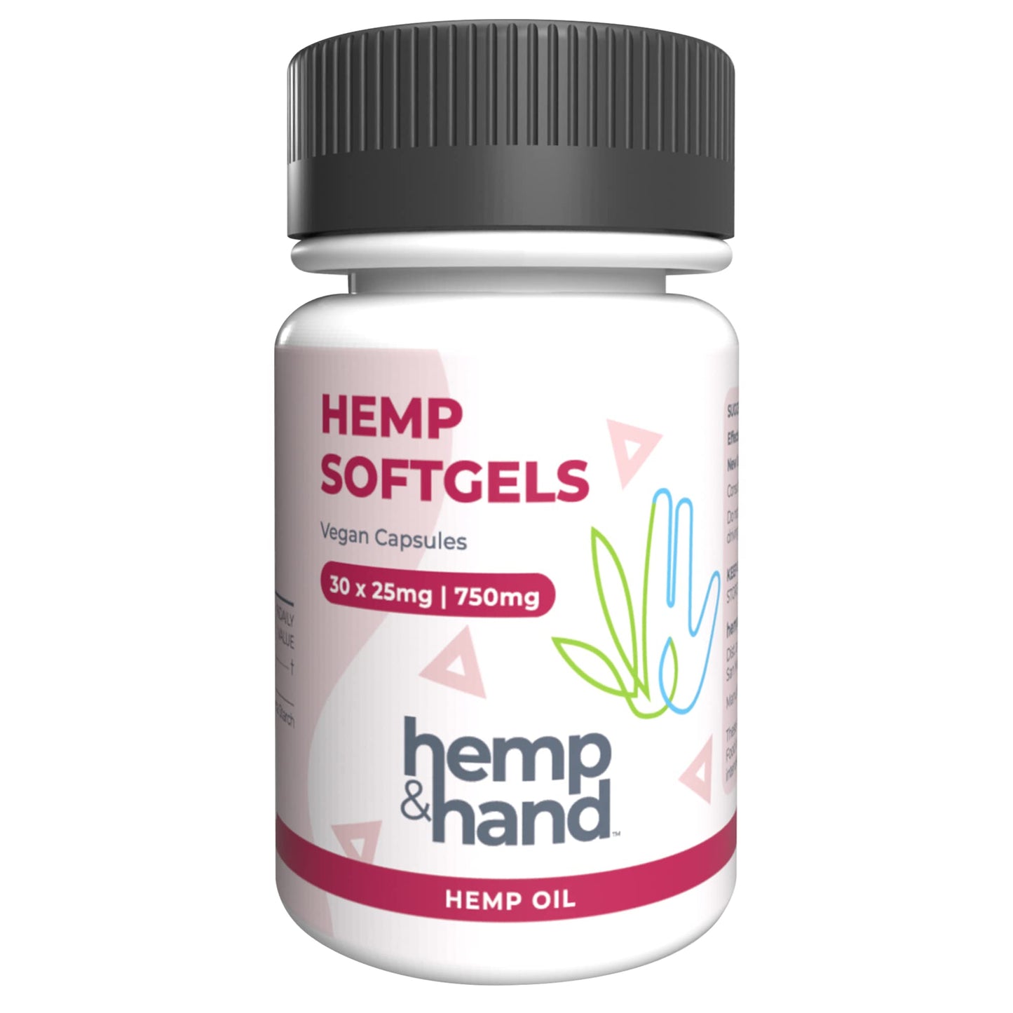 Hemp & Hand Hemp Softgels 750mg, 30 Count