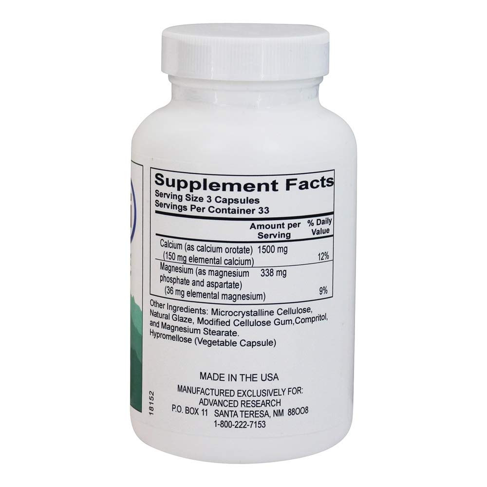 NCI Advanced Research Calcium Orotate Capsules 100 Count