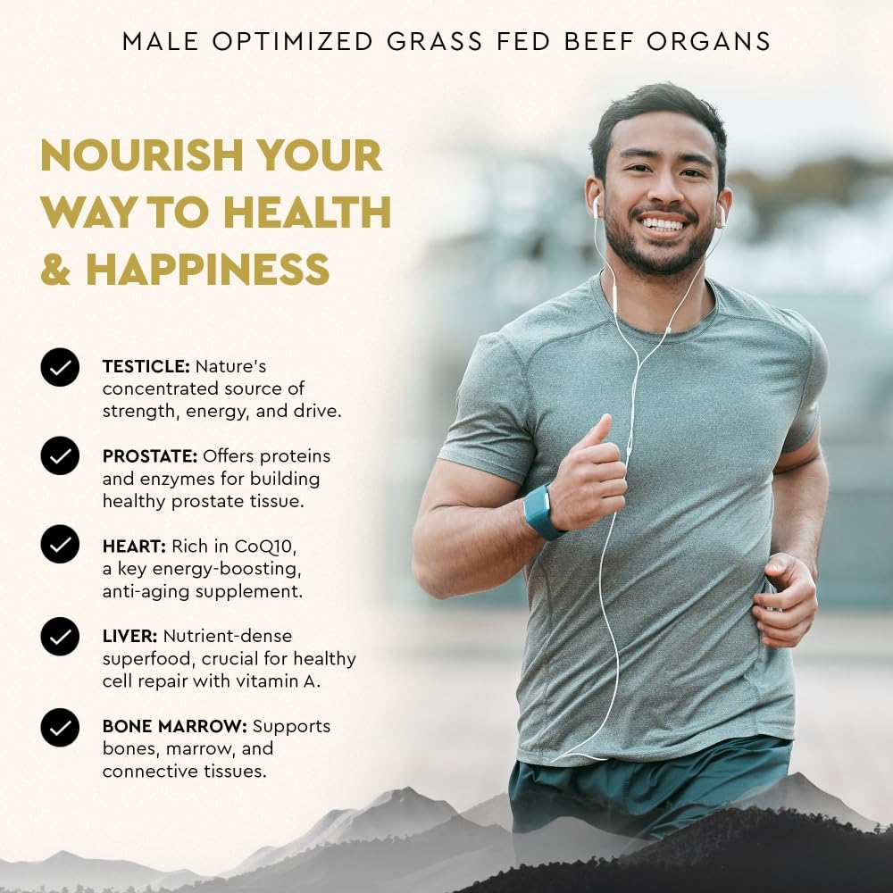 Ancestral Supplements Mofo Men's Beef Organ 180 Capsules