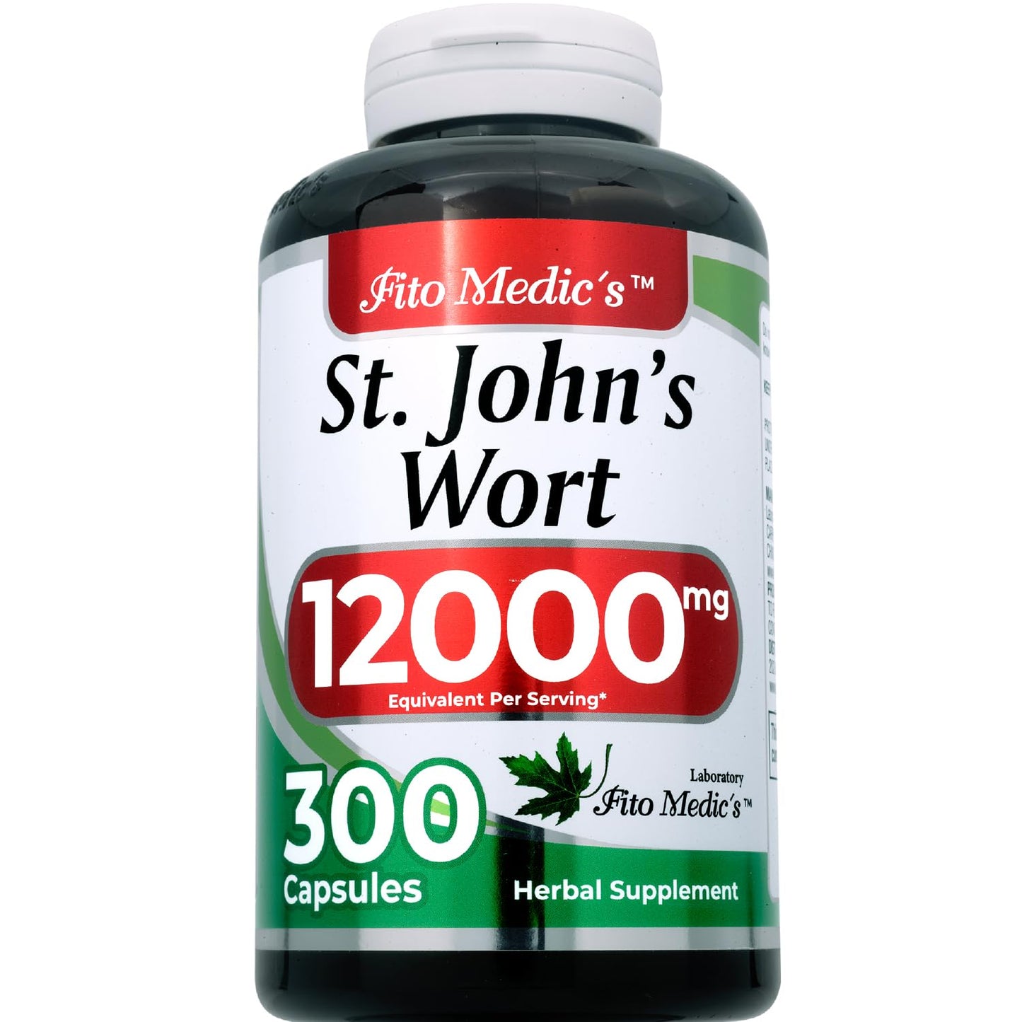 FITO MEDIC'S St. Johns Wort Leaf Capsules, 300 Count