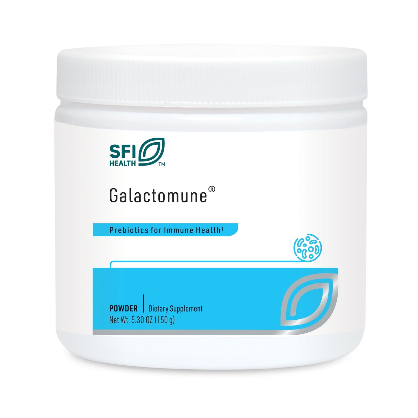 SFI Health Klaire Labs Galactomune Powder - Prebiotic Beta-Glucan & Galactooligosaccharides Immune Support, 5.3 Ounce