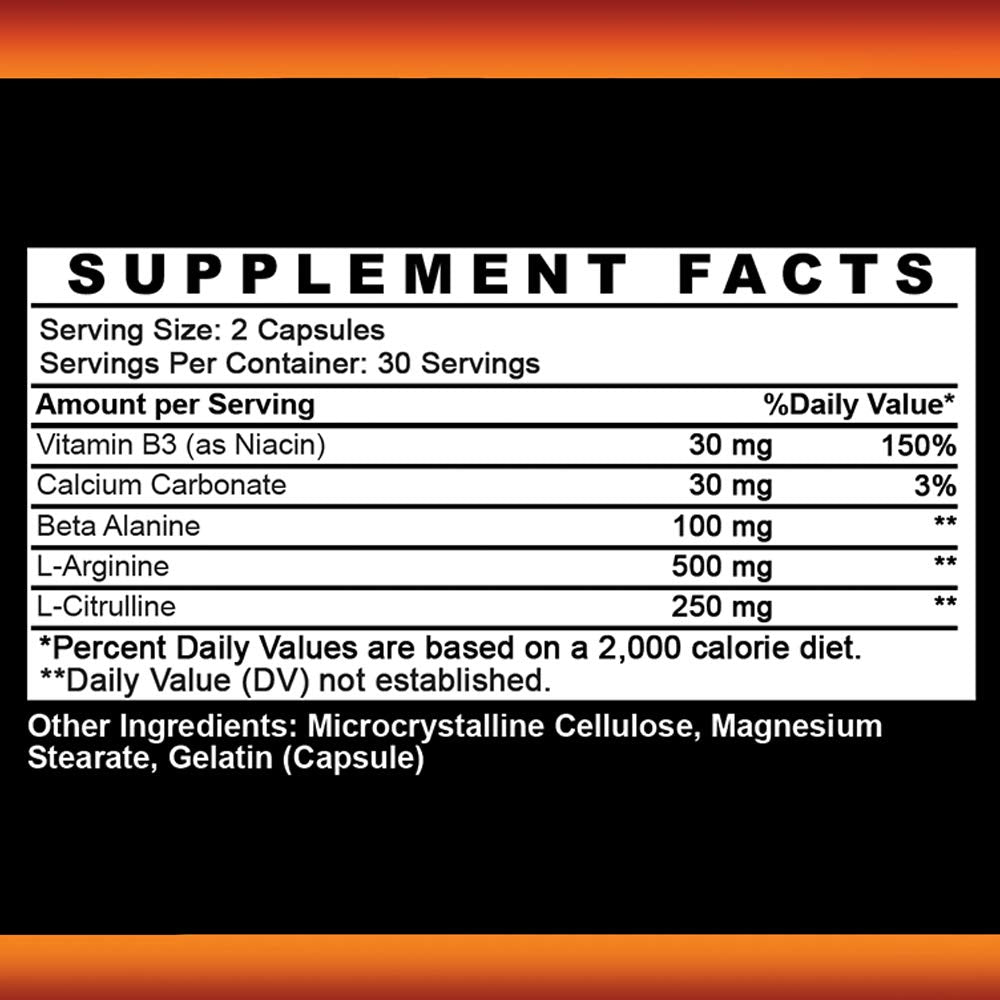 Angry Supplements Monster Test NO Capsules 60 Count