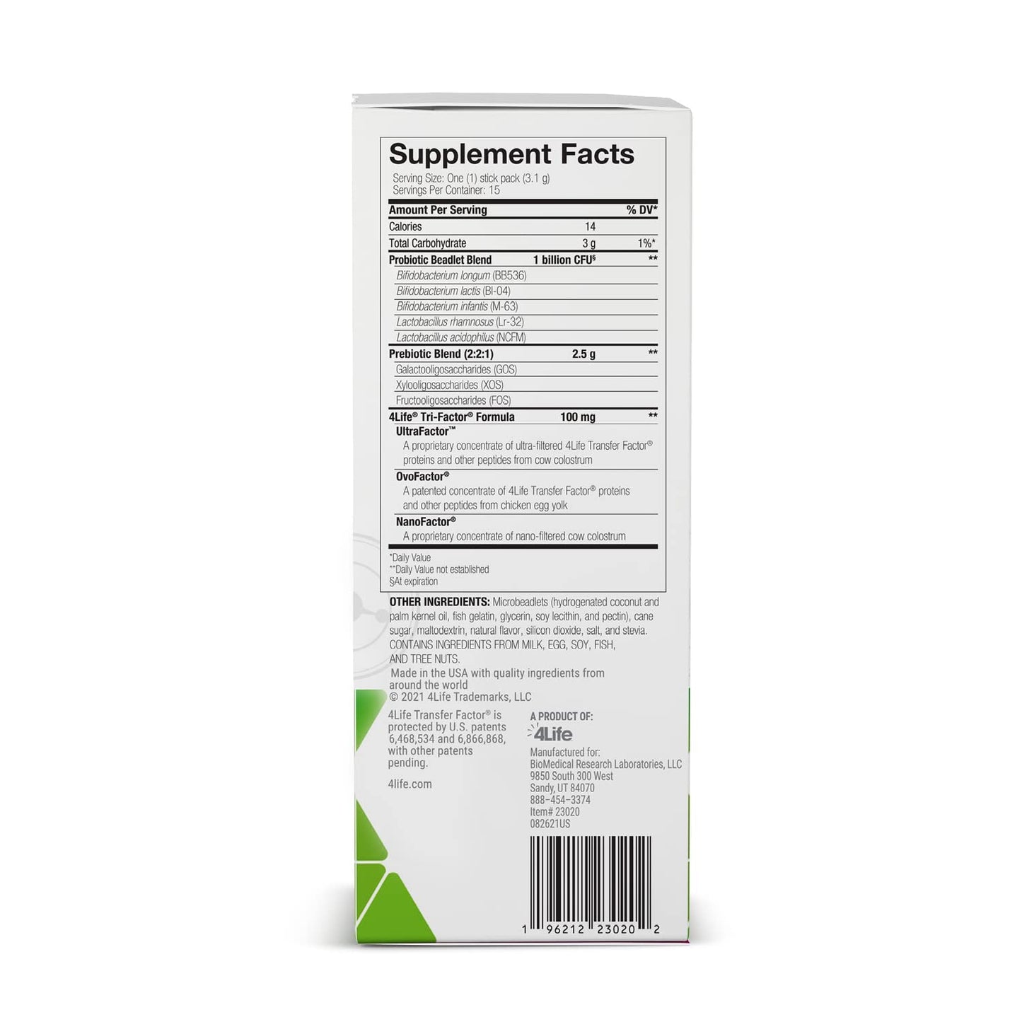 4Life Pre/o Biotics Powder 15 Ounce