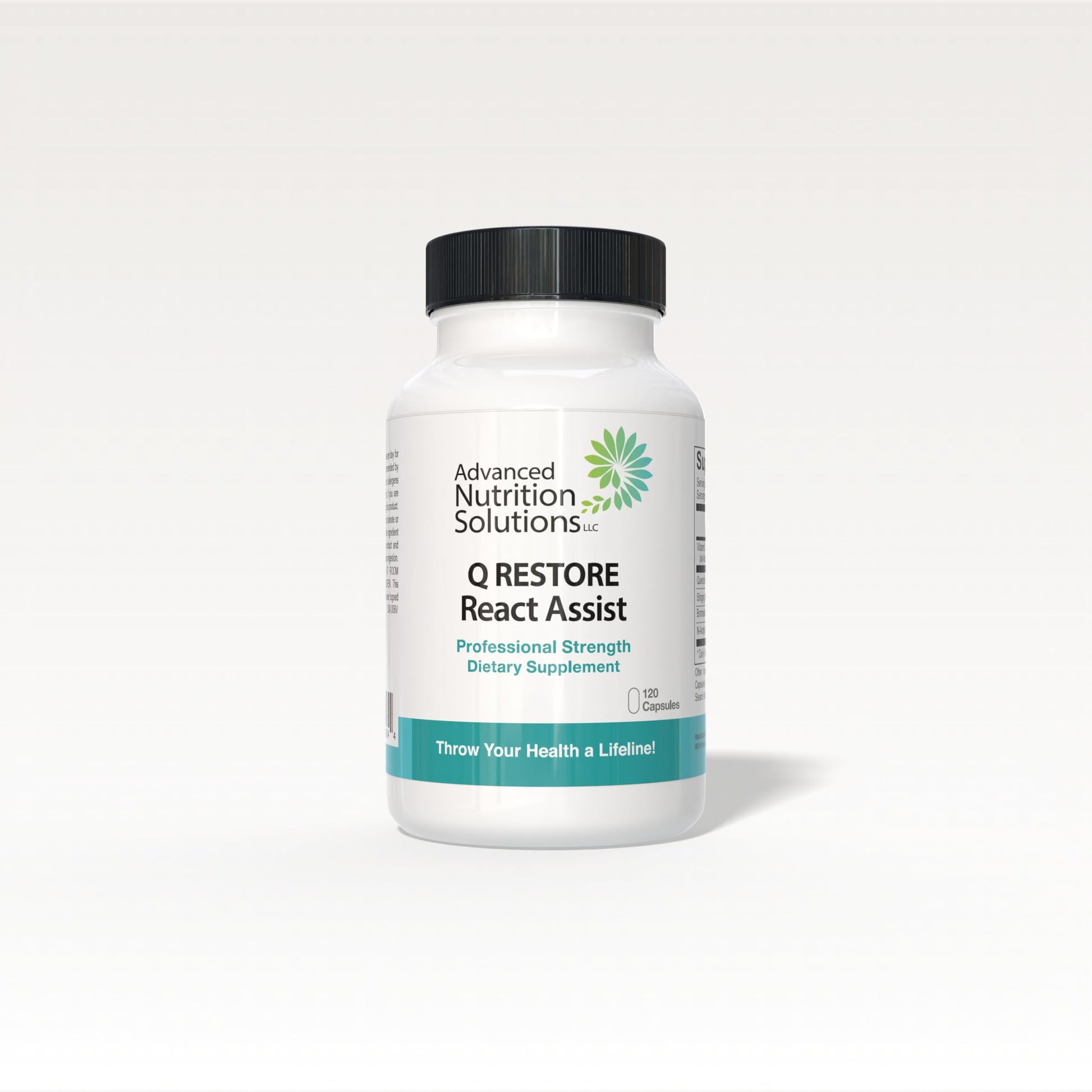 Advanced Nutrition Solutions LLC Q Restore React Assist Capsule 120 Capsules