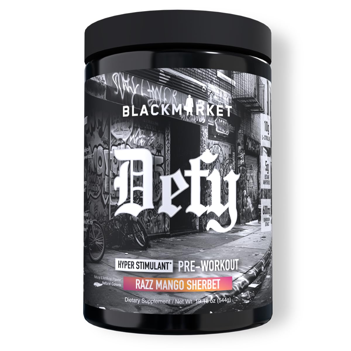 BLACKMARKET DEFY High-Stimulant Pre-Workout Powder 18 Servings