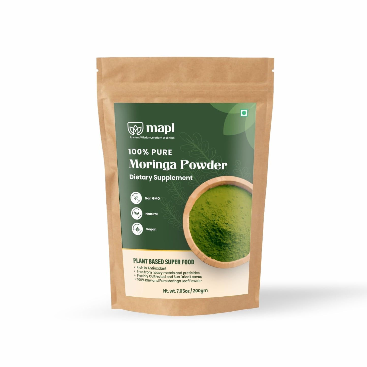 MAPL Moringa Powder 7.0548 oz