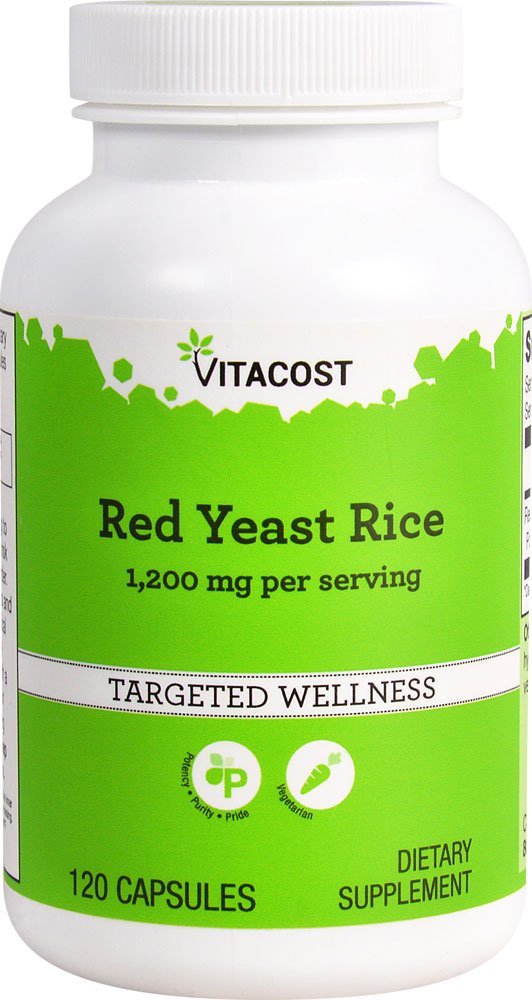 Vitacost Red Yeast Rice Capsules, 120 Capsules
