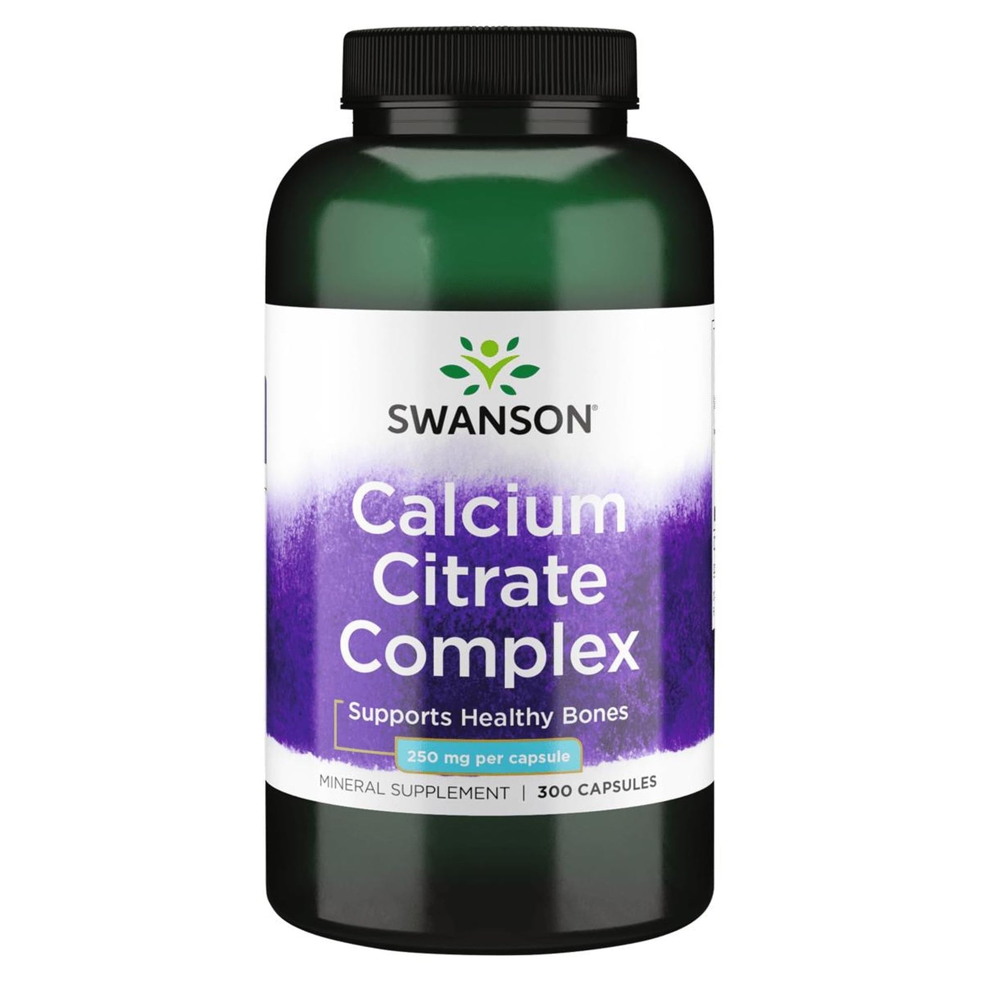 Swanson Calcium Citrate Complex Muscle Bone Health Support Mineral Supplement Capsules 300