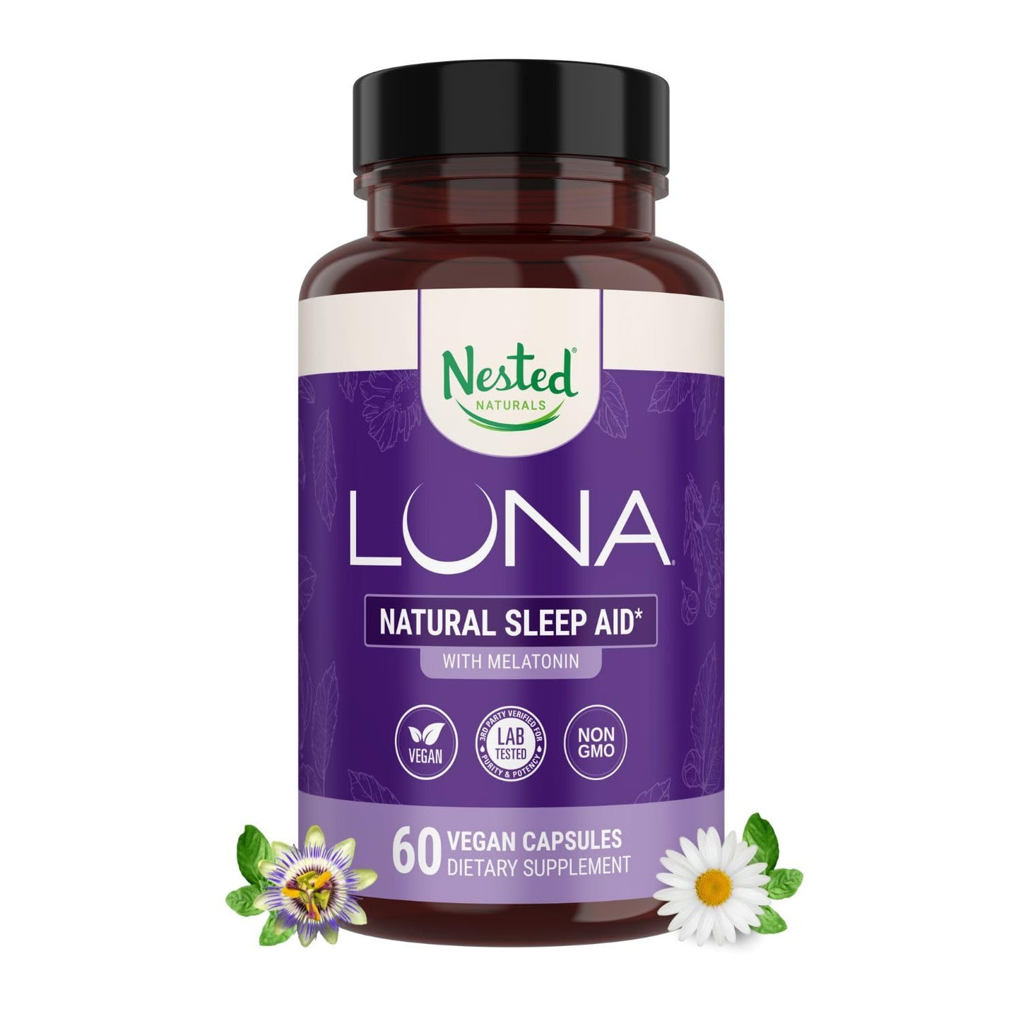 Nested Naturals Luna Sleep Aid, 60 Capsules