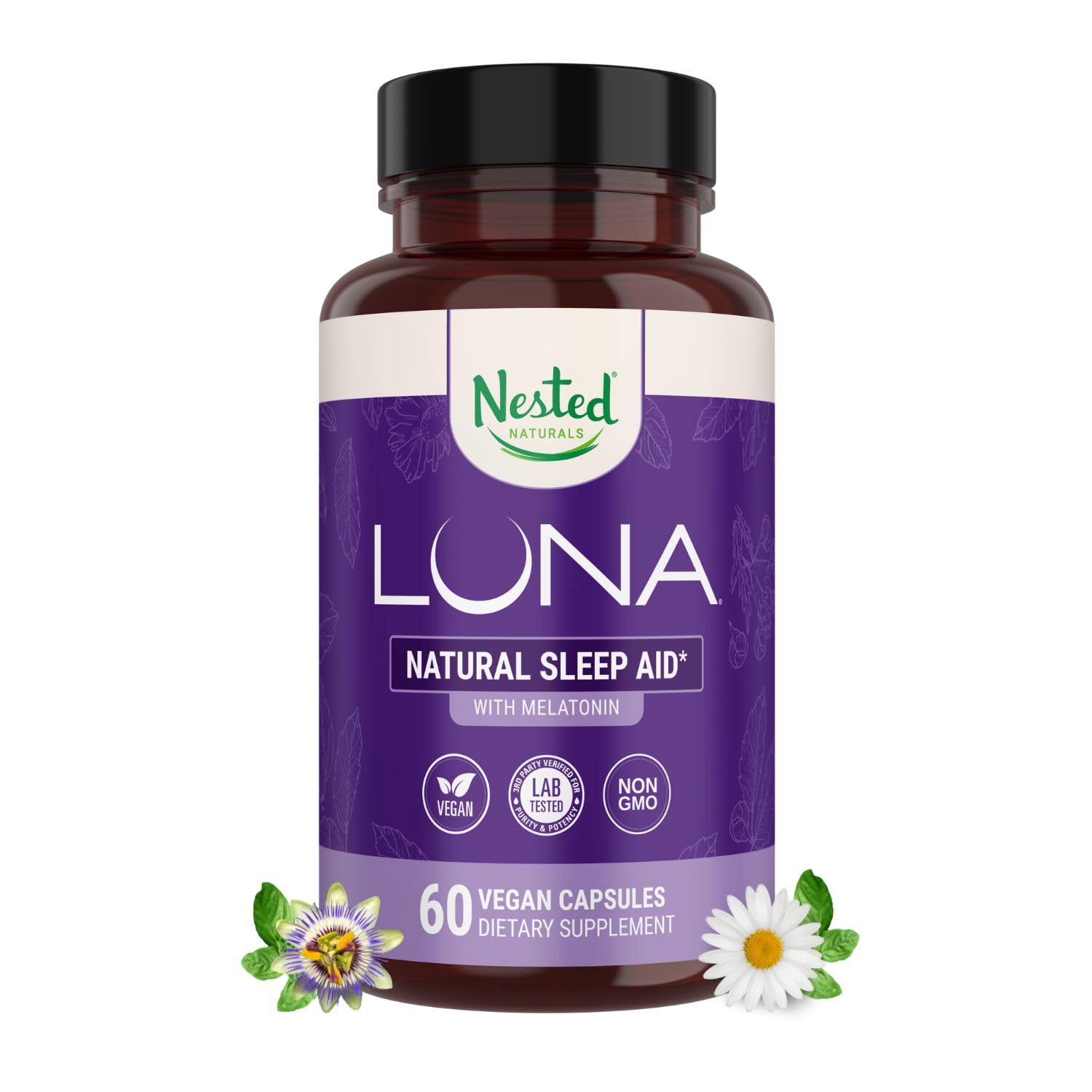 Nested Naturals Luna Sleep Aid, 60 Capsules
