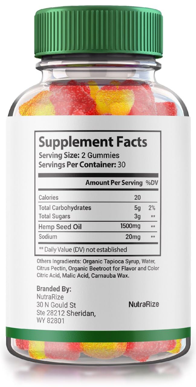 NutraRize Natural Bliss Gummies 180 Gummies