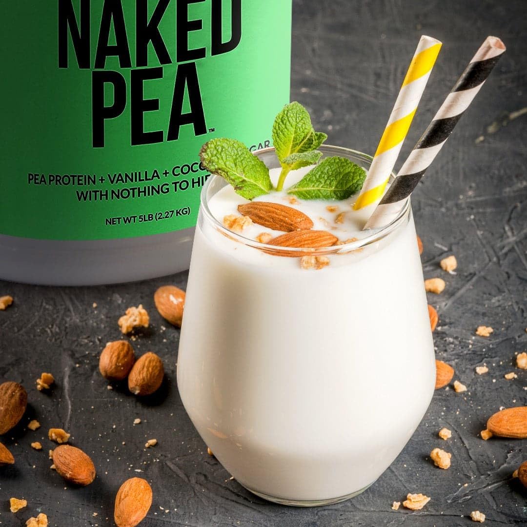 NAKED Vanilla Pea Protein Isolate Powder, 1 lb (Pack of 2), 32 Servings