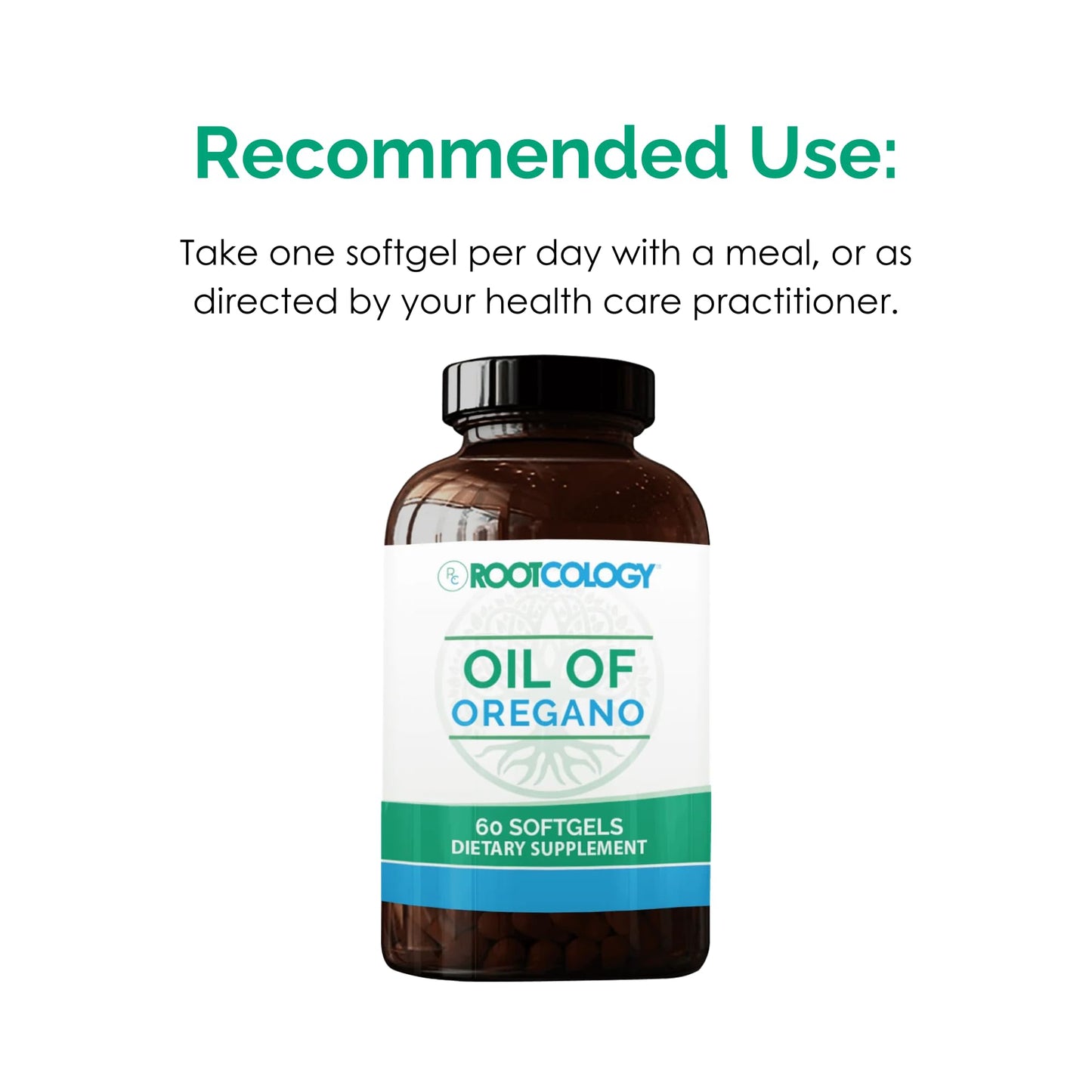 Rootcology Oil of Oregano Bioactive Oregano Softgel, 60 Softgels