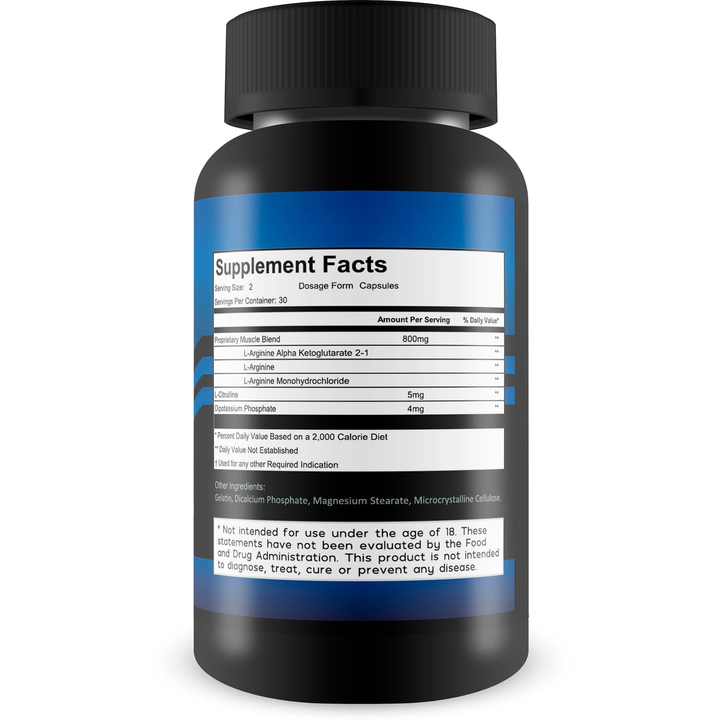 Happy Health Marketplace Pro Blue Vigor Max Male Blood Flow Capsules 60 Count