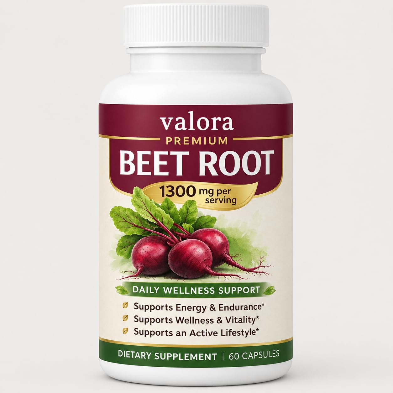 Valora Beetroot Capsules 60 Count