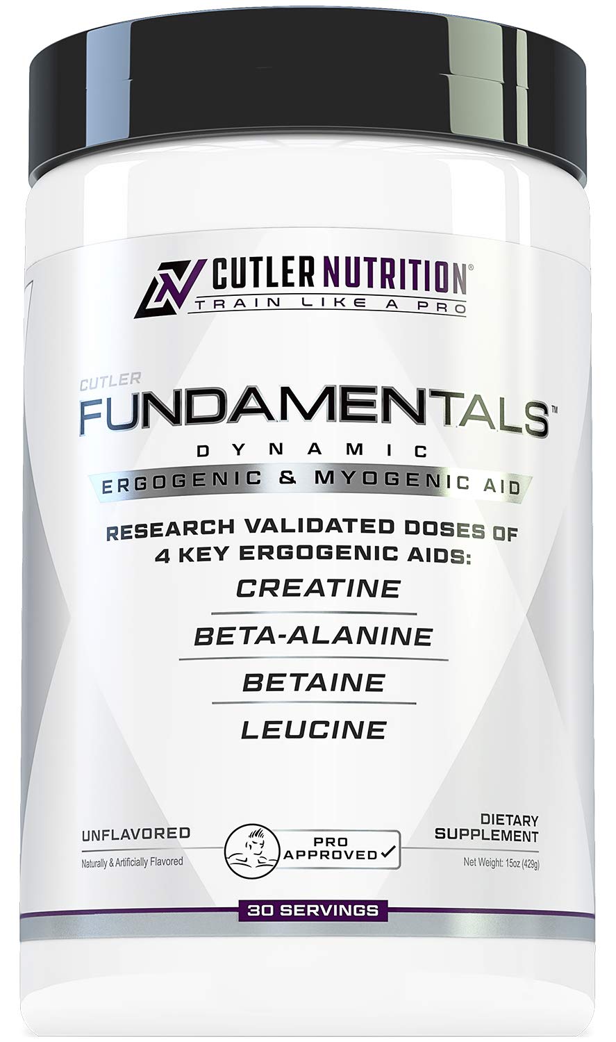 Cutler Nutrition Fundamentals Intra- or Post-Workout Recovery Drink Powder, 15 Servings